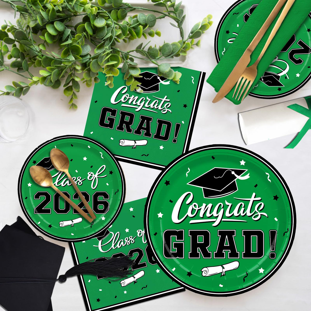 Gatherfun graduation color options enhance the party ambiance with university-inspired hues