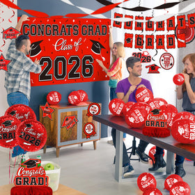 Gatherfun graduation cutout cards add festive wall accents.