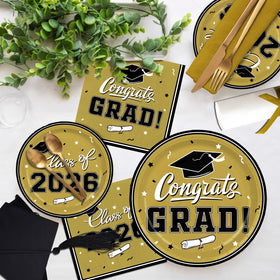 Gatherfun graduation party set with eco-friendly ink for safe food contact
