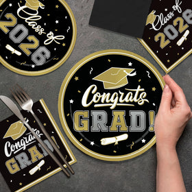 Gatherfun graduation luncheon napkins 3-ply absorbent for messes