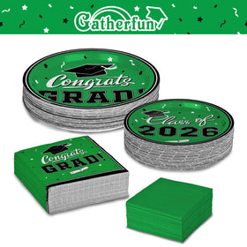 Gatherfun graduation luncheon napkins 3-ply absorbent for quick spills