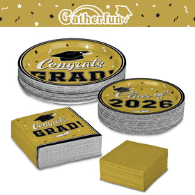 Gatherfun graduation luncheon napkins 3-ply for reliable absorbency