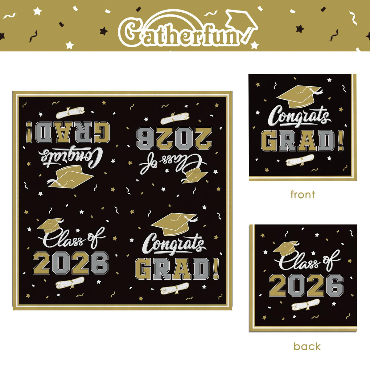 Gatherfun graduation party decor set enhances table setup easily