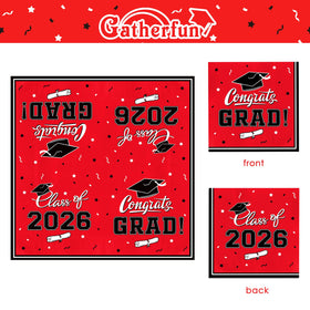 Gatherfun graduation red party decor elevates the party atmosphere with bold color.