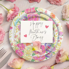 Gatherfun foil gold Love you Mom lettering adds a heartfelt table touch