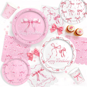 Gatherfun Pink Bow Cups provide spill-friendly servings for lively toasts and on-the-go sipping