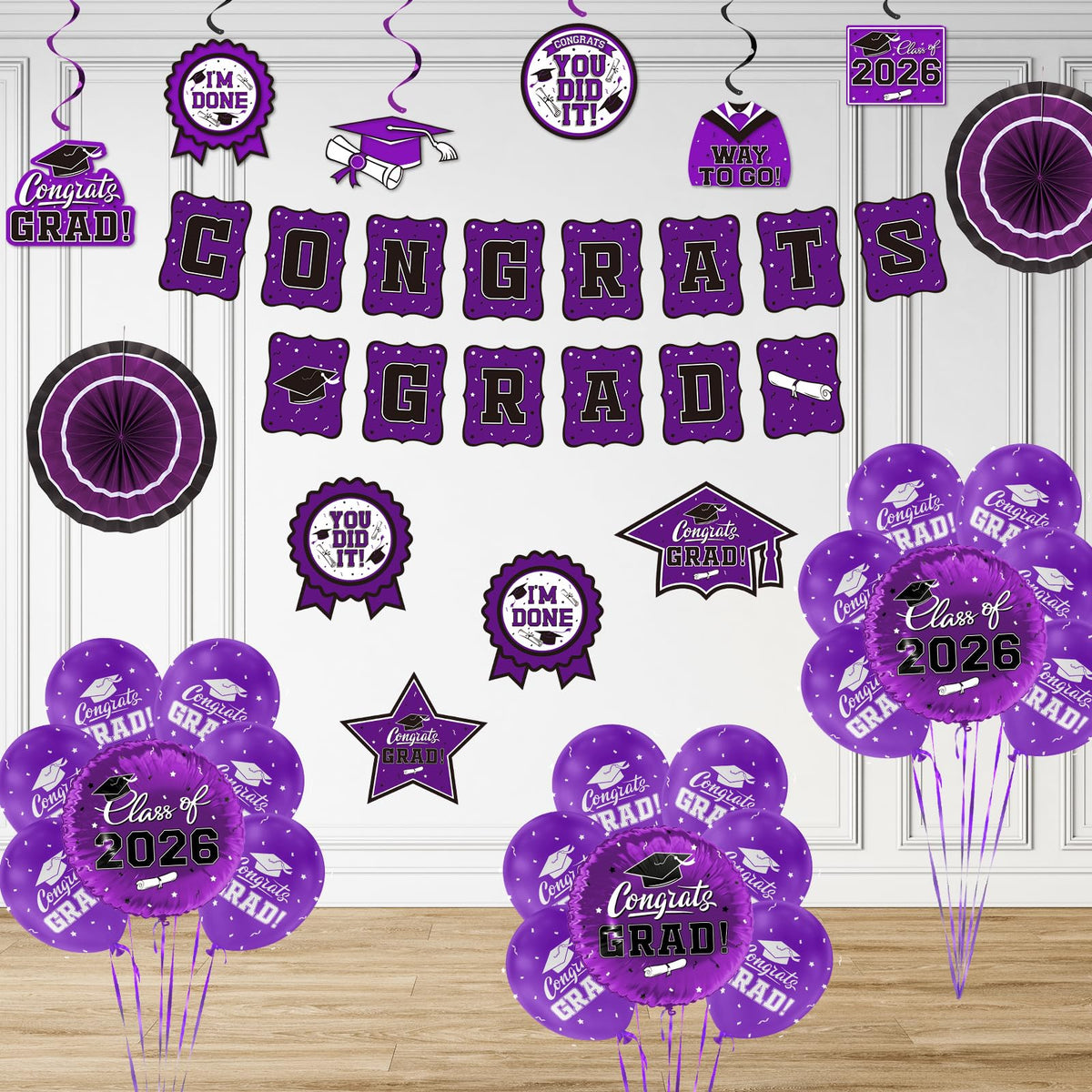 Gatherfun purple honeycomb centers provide versatile table focal points