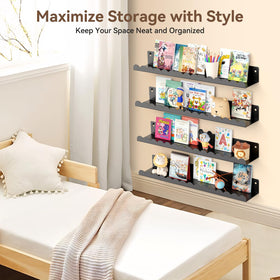 Gattlukd shelves hold up to 20 lbs per shelf for sturdy displays.