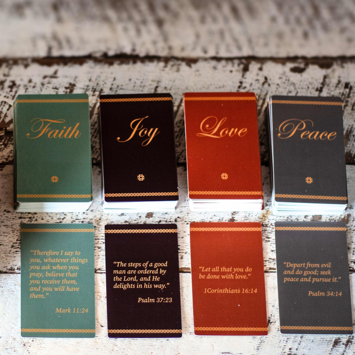 Stylish home decor display featuring Gaucha Designs Bible Verse Box.
