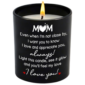 GAUDORA vanilla-lavender soy candle in a 10 oz jar, ideal for gifting.