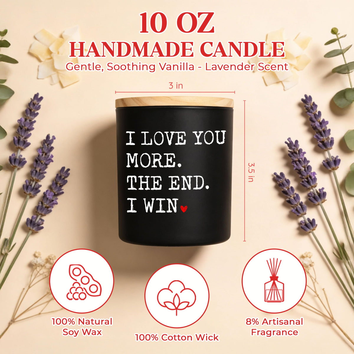 GAUDORA couples gift candle for romantic celebrations and gifts