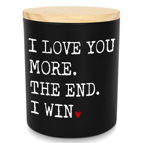 GAUDORA I Win Vanilla Lavender candle 10oz creates warm anniversary ambiance