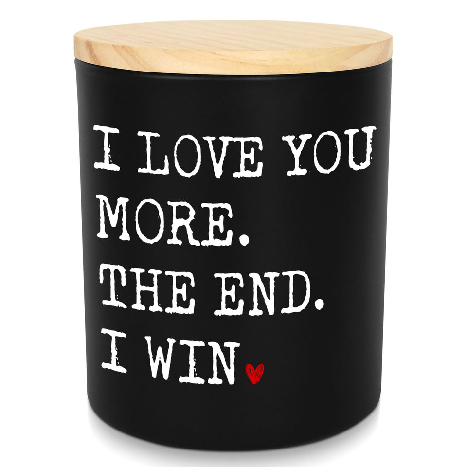 GAUDORA I Win Vanilla Lavender candle 10oz creates warm anniversary ambiance