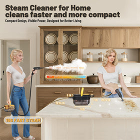 Gautye steam cleaner 3 level control for delicate to tough stains