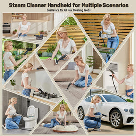 Gautye steam cleaner multi-surface use on floors, tiles, and upholstery