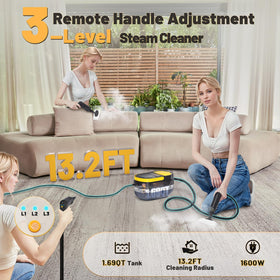 Gautye steam cleaner tank 1.69 quarts for longer cleaning sessions
