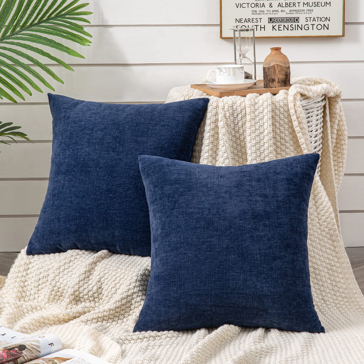 GAWAMAY chenille texture closeup pillow-cover showing soft velvety surface