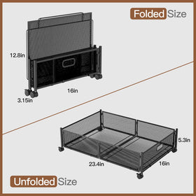 Gawerk metal mesh design provides strength and ventilation for organized items.