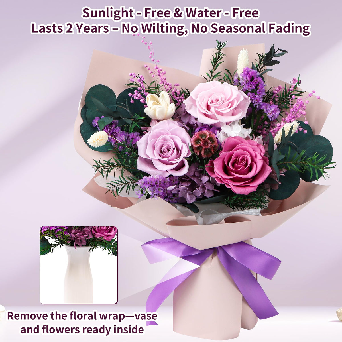 Gcchobv compact indoor-display flower fits small spaces beautifully.