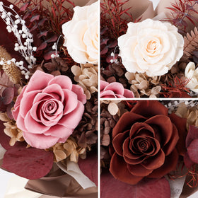 Gcchobv preserved close-up petals caramel highlights texture and color longevity