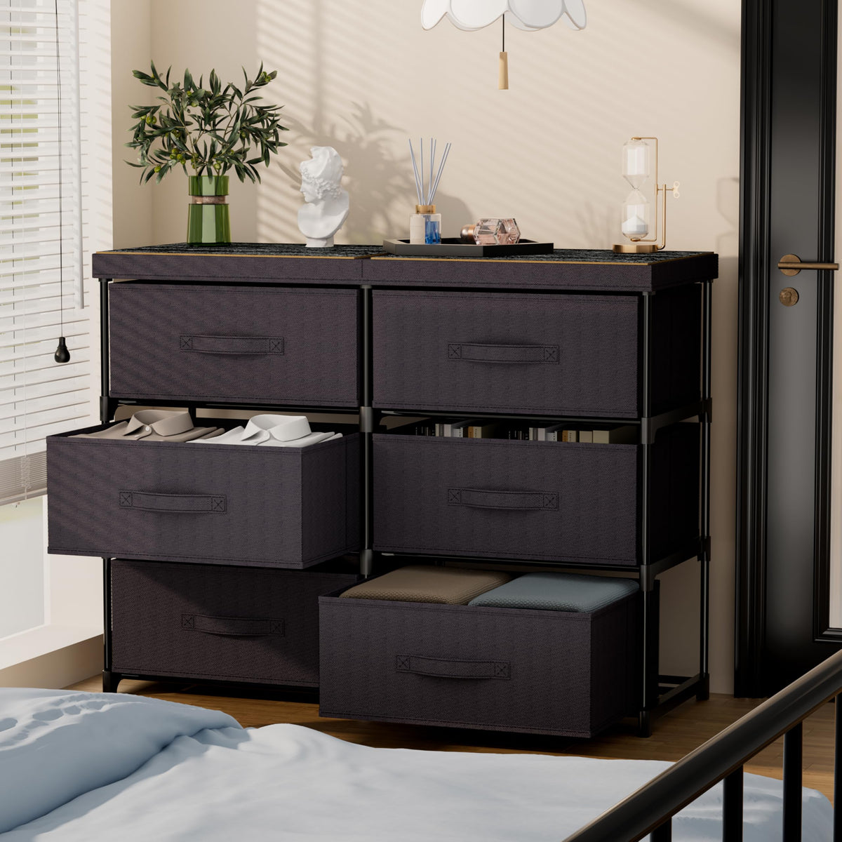 GcdPai dresser in dorm or entryway for compact space saving.