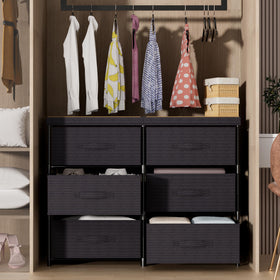 GcdPai dresser sturdy metal construction for durable everyday storage.