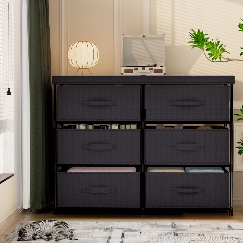 GcdPai dresser top surface display for decor and essentials.