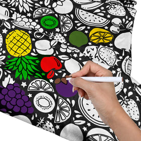 GDGJWL washable fabric markers in action showing bright color retention.