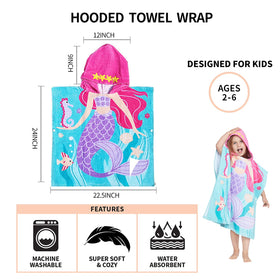 Gealaek hooded towel with fade-resistant color through many washes.