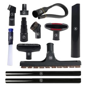 GEBDSM 12pcs vacuum attachments kit for versatile home cleaning