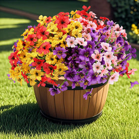 Geegoods secure blooms resist wind in outdoor displays.