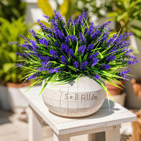 Geegoods lavender flowers in window box for bright, practical decor