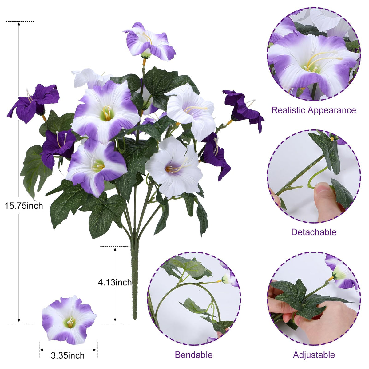 Geegoods compact bouquet fits 8-inch planters for easy setup