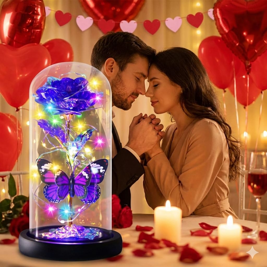 Gee Hut rose decor suitable as centerpiece or display in living spaces.