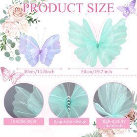 Geelin six butterflies in two sizes form whimsical wall or table decor