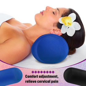 Geelin blue bead pillow placed on sofa demonstrates versatile décor and support