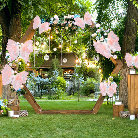 Geelin gradient pink small butterfly 11 inch ceiling garland