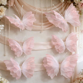 Geelin gradient pink giant butterfly close up for wall display