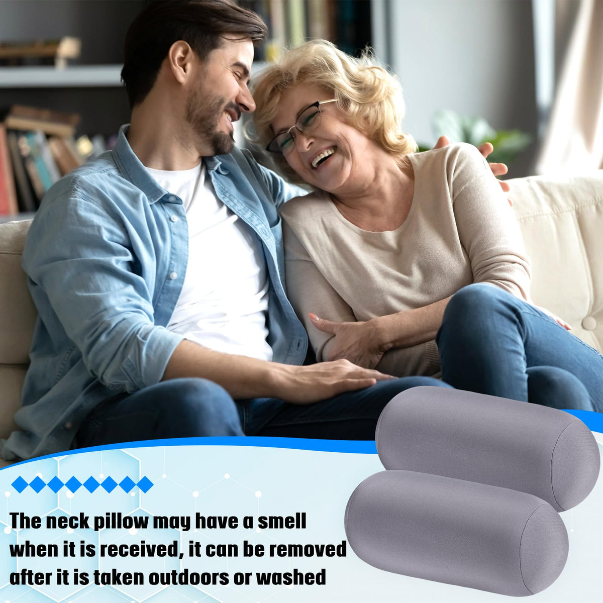 Home decor setup with Geelin pillow adds soft texture.