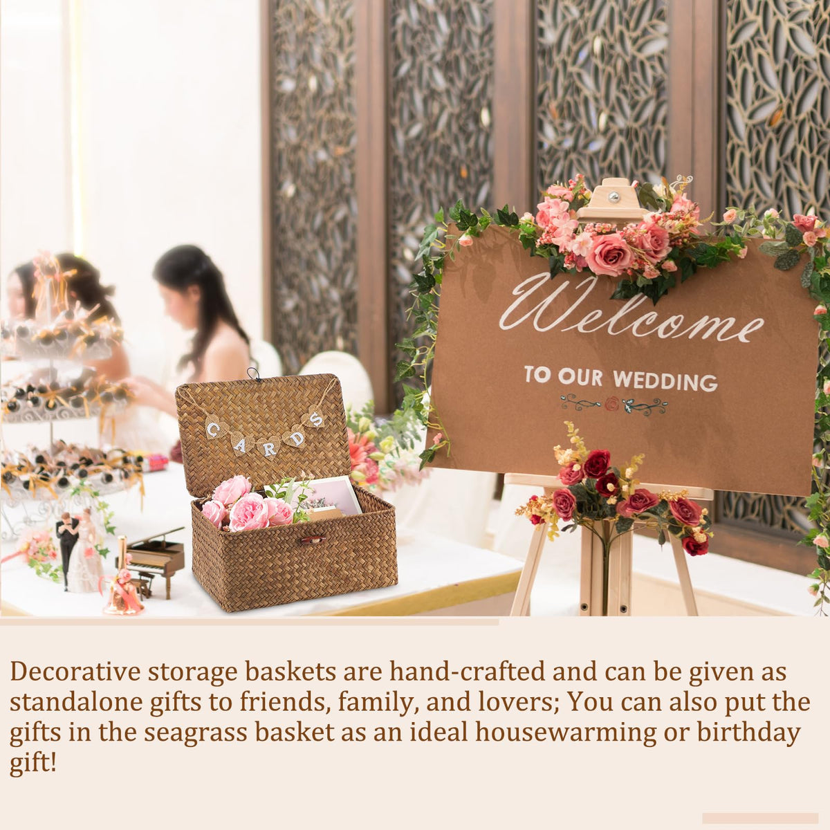 Geelin multiuse card box complements weddings, baby showers, birthdays, and graduations.