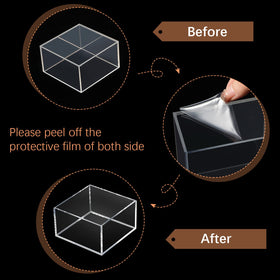 Geelin thick crystal-clear acrylic material offering durable, premium display quality.