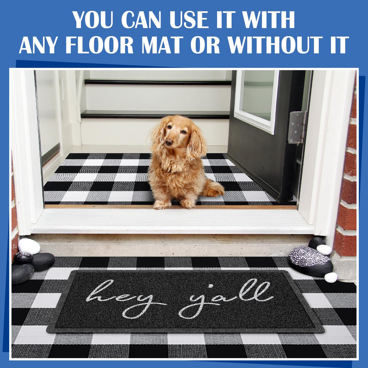 Geelin welcome entrance decor—adds warm vibe to entryway and porch.