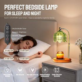 GEEZO adjustable-height warmer demonstrates versatile candle sizing for different jars.