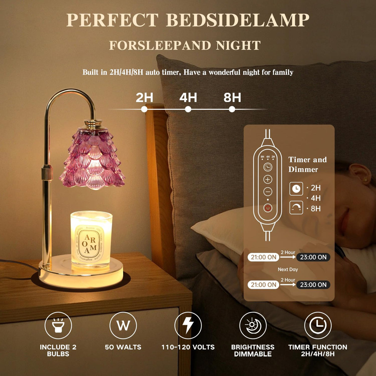 GEEZO height adjustment feature fits candles of varying sizes for versatility.