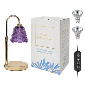 GEEZO candle warmer in living room decor provides gentle fragrance and cozy glow.