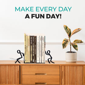 GEGUTON bookends on a shelf or desk for organized spaces