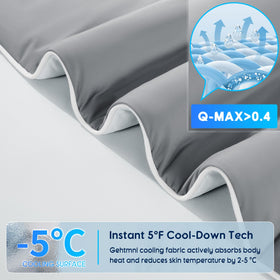 Gehtmnl cooling blanket hypoallergenic shell for sensitive skin