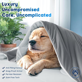 Gehtmnl cooling blanket features a nylon-spandex shell with buttery-soft drape