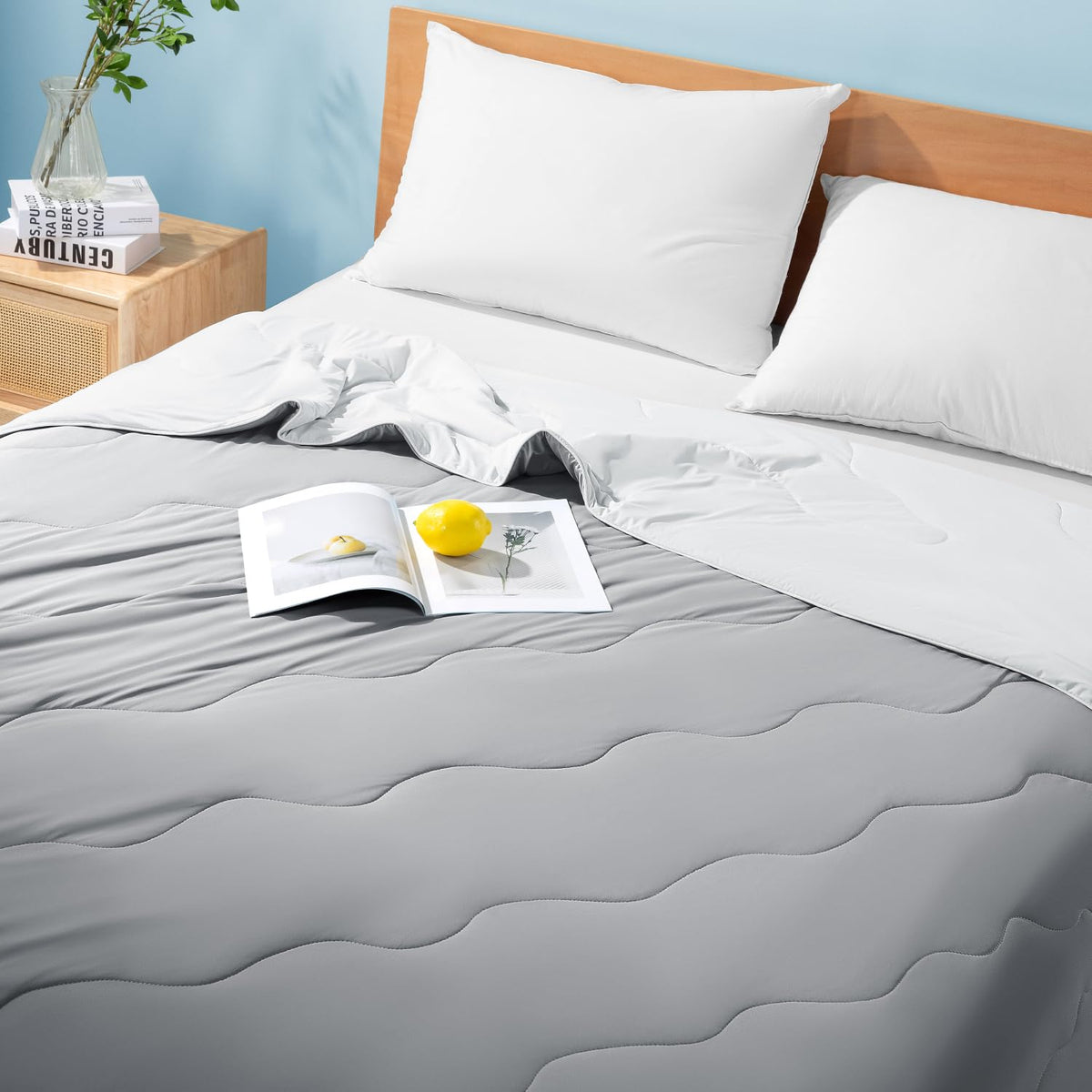 Gehtmnl cooling blanket queen size 90x90 fits beds securely