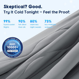 Gehtmnl cooling blanket reinforced stitching helps prevent fill leakage